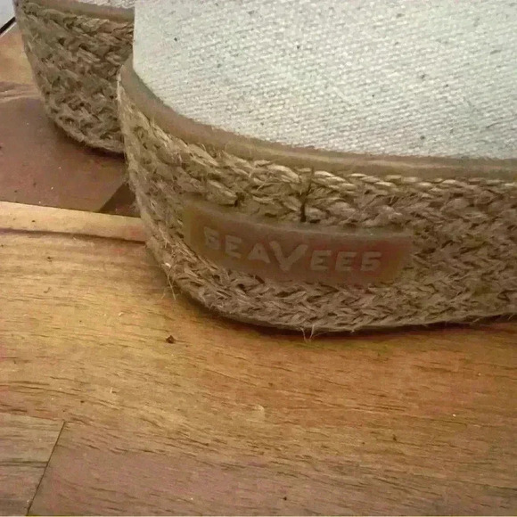 Women’s Seavees Oceanside high stretch canvas espadrille size 7.5, EUC - Picture 3 of 4